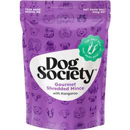 Dog Society Gourmet Shredded Mince With Kangaroo Pet Food 400g