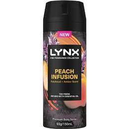 Lynx Premium Body Spray Peach Infusion 150mL