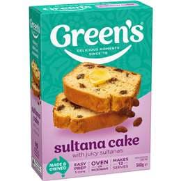 Green's Sultana Cake Mix 340g