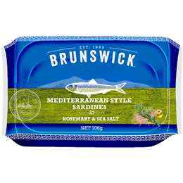 Brunswick Sardines Mediterranean Style In Rosemary & Sea Salt