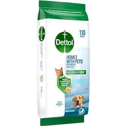 Dettol Homes With Pets Multipurpose Wipes Fresh Breeze 110 pack