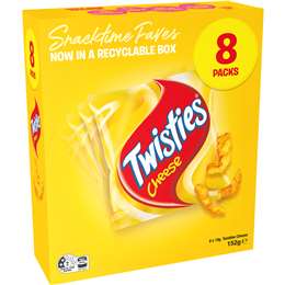 Twisties Cheese Snacktime Multipack 8 pack
