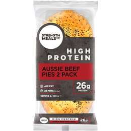 Strength Meals Co High Protein Frozen Beef Pie