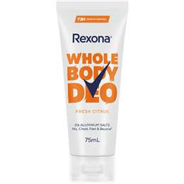 Rexona Women Whole Body Deodorant Cream Fresh Citrus 75mL