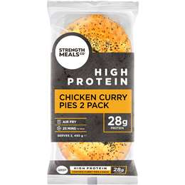 Strength Meals Co High Protein Frozen Chicken Curry Pie