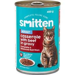 Smitten Wet Cat Food Casserole Beef In Gravy