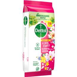 Dettol Serenity Home Multipurpose Wipes Floral Power 110 pack