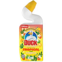 Duck Action Burst Toilet Bowl Cleaner Tropical Vibes 500mL