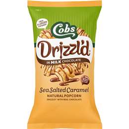 Cobs Drizzl'd Popcorn Milk Choc Sea Salt Caramel 110g