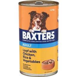 Baxter's Adult Dog Food Wet Loaf Chicken Rice & Vegetables