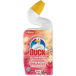 Duck Action Burst Toilet Bowl Cleaner Cosmic Peach 500mL