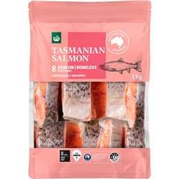 Woolworths Tasmanian Salmon Portions Skin On
