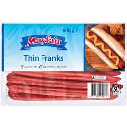 Mayfair Thin Frankfurts 500g