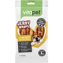 Vitapet Jerky Wrapped Sticks Chicken Dog Treat 7 pack