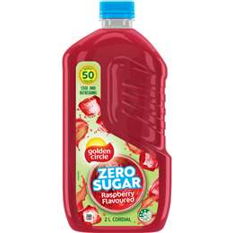 Golden Circle Zero Sugar Cordial Raspberry 2L