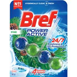 Bref Power Active Juicy Pine Toilet Cleaner Block 50g