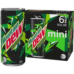 Mountain Dew Energised Mini Cans