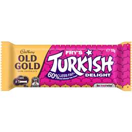 Cadbury Old Gold Turkish Delight Chocolate Bar 50g