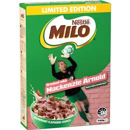 Nestle Milo Mackenzie Arnold Strawberry Breakfast Cereal 340g