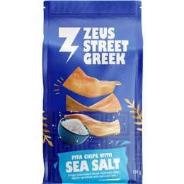 Zeus Street Greek Pita Chips With Sea Salt 150g