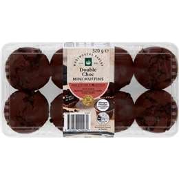 Woolworths Mini Double Choc Chip Muffin 8 pack
