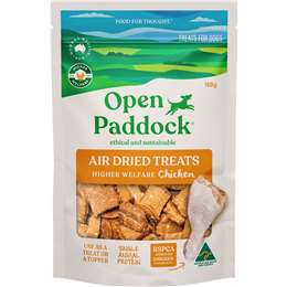 Open Paddock Air Dried Dog Treats Chicken 150g
