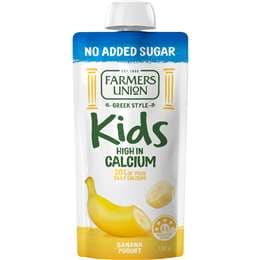 Farmers Union Kids Yoghurt Pouch Banana 130g