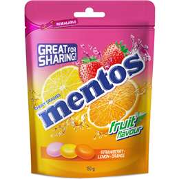 Mentos Fruit Share Bag 150g