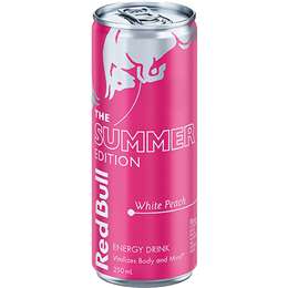 Red Bull Energy Drink White Peach Edition