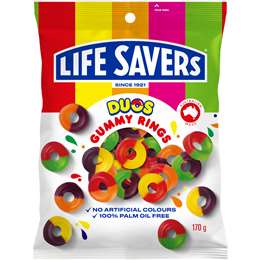 Life Savers Duos Gummy Rings 170g