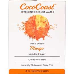 CocoCoast Sparkling Coconut Water Mango