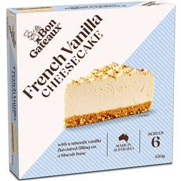 Bon Gateaux French Vanilla Cheesecake 450g