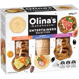 Olina's Bakehouse Entertainers Selection Artisan & Wafer Crackers