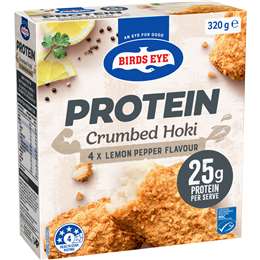 Birds Eye Protein Crumbed Hoki Fillets Lemon Pepper