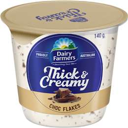 Dairy Farmers Thick & Creamy Yoghurt Choc Flakes 140g