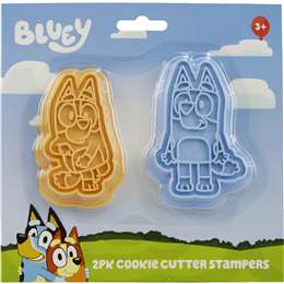 Bluey Christmas Cookie Cutter Stamper 2 pack