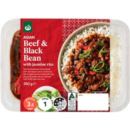 Woolworths Beef & Black Bean With Rice