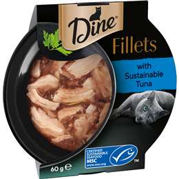 Dine Fillets Wet Cat Food Tuna & Chicken