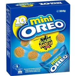 Oreo Mini Cookies Sour Patch 10 pack