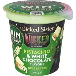 Wicked Sister Pistachio & White Chocolate Dessert Pot 170g