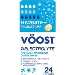 Voost Hydrate Plus Magnesium Electrolyte Tablets Citrus