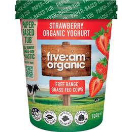 Five:Am Organic Yoghurt Strawberry