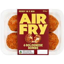 Air Fry Cheesy Bolognese Pasta Balls
