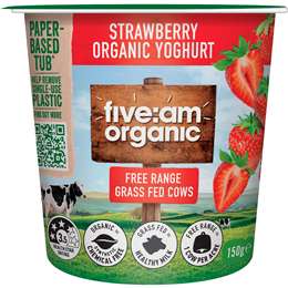 Five:Am Organic Yoghurt Strawberry