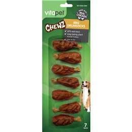 Vitapet Chewz BBQ Drumsticks Dog Treats 7 pack