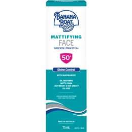 Banana Boat SPF50+ Mattifying Face Sunscreen Lotion 75mL