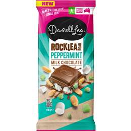 Darrell Lea Rocklea Road Peppermint Milk Chocolate Block 170g