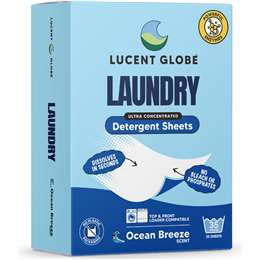 Lucent Globe Laundry Detergent Sheets Ocean Breeze 35 pack