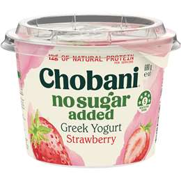 Chobani No Sugar Added Greek Yoghurt Strawberry