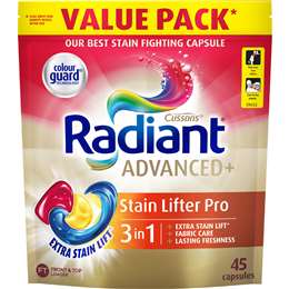 Radiant Advanced Stain Lifter Capsules 45 pack